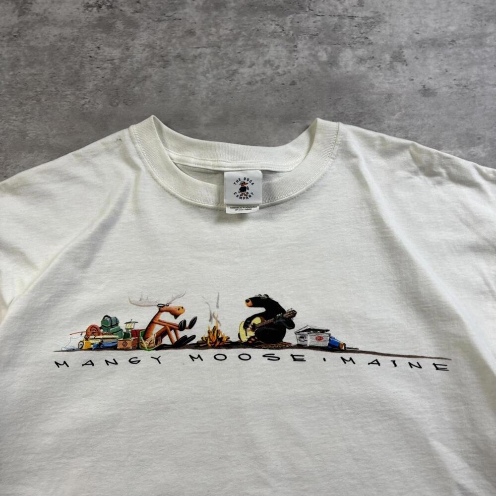 Vintage Mangy Moose Maine The Duck Company Tee